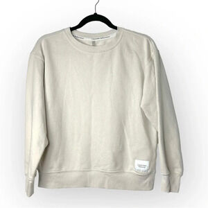 Calvin Klein Performance Cream  Crewneck Sweatshirt XS